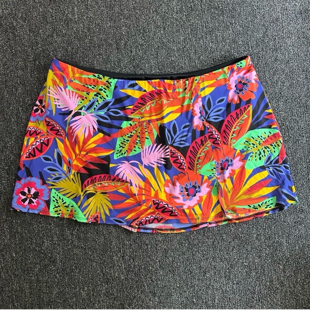 Bleu by Rod Beattie Women’s Night Safari Skirted Swim Bottoms Size 20W - Picture 3 of 14